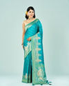 Elegance Defined Rama Green Saree